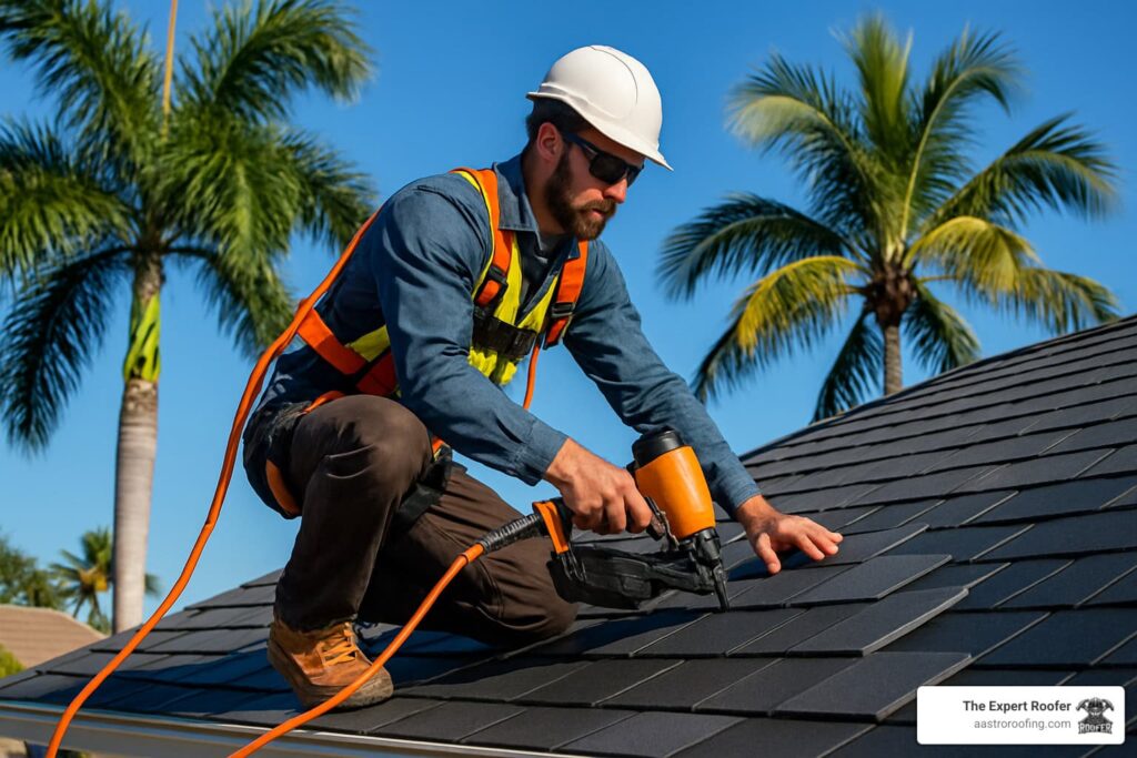 Professional licensed roofing contractors in Florida providing expert roof repair, replacement, and maintenance services for residential and commercial properties.